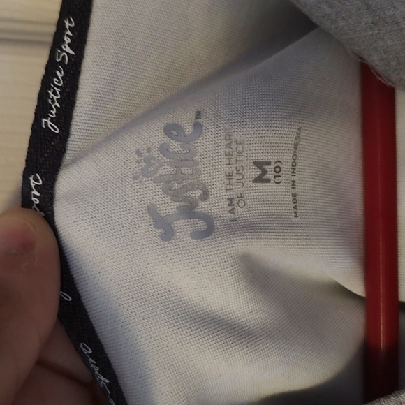 JUSTICE Girl Gray Hoodie with Logo - Picture 5 of 7